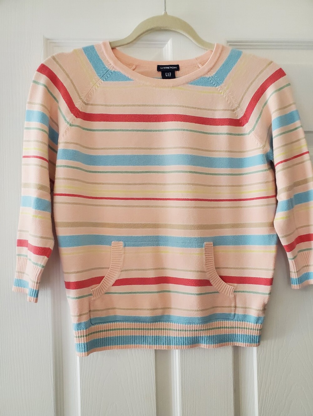 GAP Women's Pastel Stripe Sweater - Size Medium